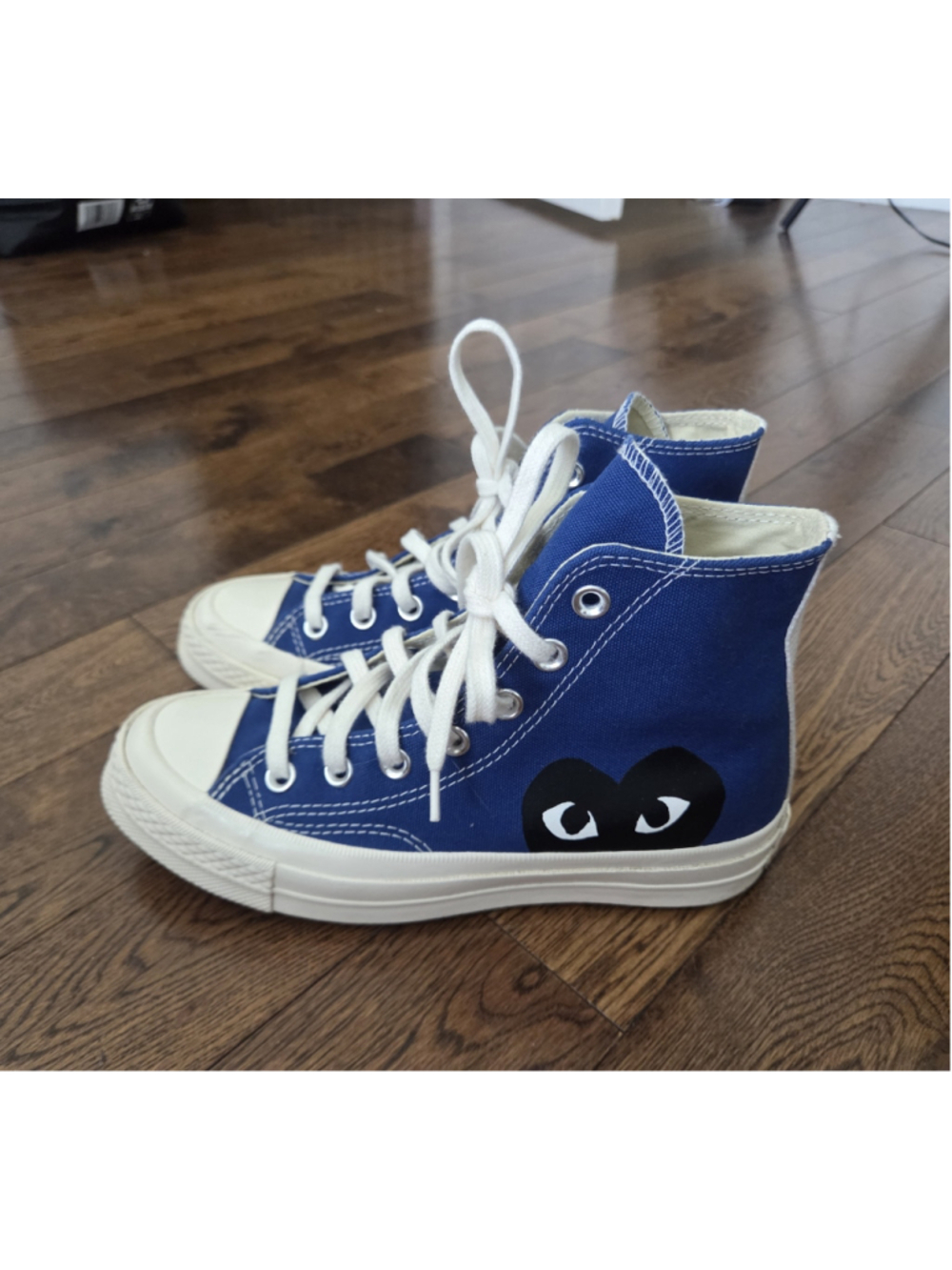 Comme des Garçons x Converse Chuck 70 High Top Sneakers Blue men's 4 wmns 6 - Picture 3 of 7